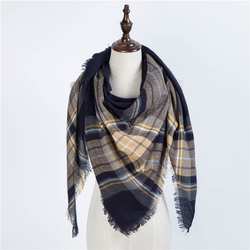 esign Women Triangles Scarf Long Scarves Shawl Autumn Winter - ROUTINE FASHION